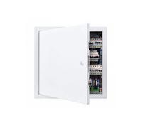 Trappe de visite 34x34 cm en acier galvanisé pour placo plafond plomberie et électricité découpe 32x32 cm blanc