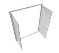 Trappe de visite grand format en acier blanc, dimension de passage 80x100cm