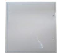 Trappe de visite laquée blanc "The White Edition" avec serrure batteuse arrée 700 x 700 mm pour un montage au mur ou au plafond