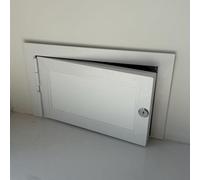 Trappe de Visite Mur Aluminium Trappe de Visite 30x50 35x85 60x60 60x70 65x80 70x75 Cm, Blanc Trappe Technique pour Dissimuler Les Fils/ Tuyaux, Coffrage Cache Tuyau Trappe D'inspection(WxH(35x70cm))