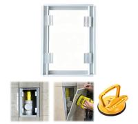 Trappe de Visite Panneau D'accès Dissimulé pour Carrelage, avec Ventouse | Porte d'Accès Murale pour Plomberie Salle de Bain, Trappe Inspection Maintenance Robinet(55x60cm/22x24in)