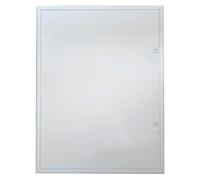 Trappe de visite Softline 500 x 700 mm blanc "The White Edition" serrure batteuse arrée pour pose en cloison ou au plafond