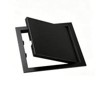 trappe de visite Trappe D'accès Blanche Pour Plafond/combles, Type À Pression, Cache-trou Mural De Douche 30x30 40x60cm, Porte D'inspection Pour Canalisations(Black,13"x13"(33x33cm))