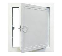 Trappe d'inspection de porte d'accès robuste, couvercle de trou mural de panneau d'accès en aluminium, plaque de couverture à rabat d'ouverture blanche pour électricité/conduit/vanne(20x24in/51x61cm)