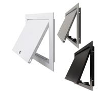 Trappe d'inspection en métal, couvercle d'inspection durable, panneau d'inspection for cloisons sèches, panneau de porte d'accès en métal,(Gray,30x30cm)