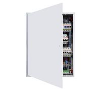 VEVOR Trappe de Visite 64x84 cm, Panneau d'Accès pour Cloisons Sèches Placo en Acier Galvanisé, pour Plafond Plomberie et Électricité, Trappe de Maintenance Dimensions de Découpe 62x82 cm, Blanc