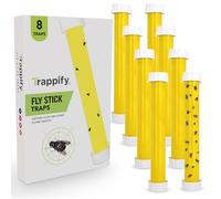 Trappify Pièges à Mouches Suspendus : Piège à Mouches Suspendus pour l'intérieur et l'extérieur avec Crochet de Suspension - Attrape-Mouches, moucherons, moustiques et Insectes Volants (8)