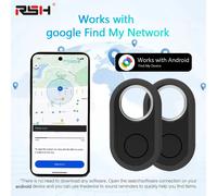 Traqueur GPS pour Samsung Android Tracker fonctionne avec Google trouver mon localisateur Bluetooth positionnement global étiquette intelligente Anti-perte White pink