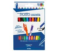 Tratto Stylo roller Cancellik CF10 – Encre gel – Couleurs assorties – Pack de 10