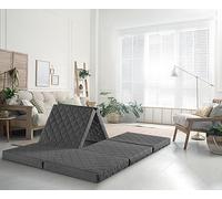 Traumnacht Rêve client de nuit matelas le luxe, pour deux avec couvercle, 195 x 140 x 8 cm, gris clair