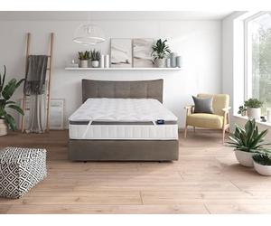 Traumnacht Rêve protège-matelas en microfibre de nuit de confort, 180 x 200 cm, blanc