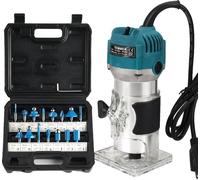 Travail du bois Tondeuse électrique, puissance 800W, vitesse 30000 tr/min, BLEU220v EU Plug