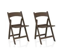 TRAVANO 1 - Chaise d'extérieur Marron