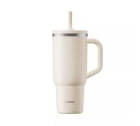 TRAVEL CUP isotherme double paroi en Inox avec bouchon étanche Qwetch 900 ml sable