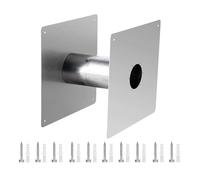 Traversée de paroi | Traversée de paroi en acier inoxydable à double paroi | Réglable et ignifuge 6 cm Traversée de paroi isolée pour installation intérieure