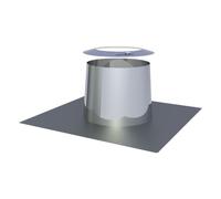 Traversée de toit plat conique avec larmier - double paroi - TEC-DW-STANDARD 250 mm