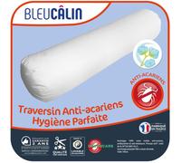 Traversin 140 cm Anti-acariens - 100% coton - Traitement naturel - BLEU CALIN