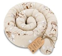 Traversin Oreiller de Corps Japonais Cervical 150 cm Coton | Coussin Allaitement Grossesse Dormeur Latéral Positionnement Nuque Enveloppant Cale 150 cm Girafes