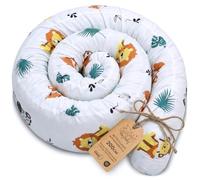 Traversin Oreiller de Corps Japonais Cervical 200 cm Coton | Coussin Allaitement Grossesse Dormeur Latéral Positionnement Nuque Enveloppant Cale 200 cm Safari