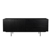 TRAVIS - Buffet Black en bois noir Noir