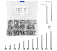 Traxenta 440 Pcs Vis Inox, M3 Boulons et Ecrou Kit Assortiment pour Bureau | Boite Boulon et Écrous Assortiment, Petite Visserie Moto Auto Voitures Mécaniques Pièces pour Électronique Industrielle