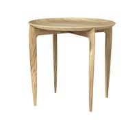 Fritz Hansen Tray Table Basse Chêne Ø45