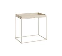 Tray Table basse grande Beige chaud/Acier