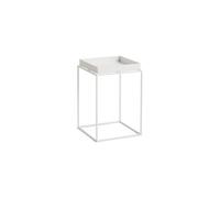 Tray Table basse haute Blanc/Acier