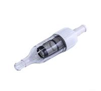 Trayneel 48080 Filtre en ligne pour nettoyeur de piscine Pièce de rechange en acier inoxydable Boîtier en plastique Entretien facile Filtration des débris Blanc Noir Robuste Réutilisable Piscine