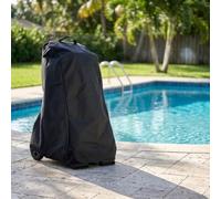 Trayneel Bâche de nettoyage de piscine 420D Oxford avec poignée | Tissu Oxford 420D résistant aux intempéries Couverture complète de l'équipement Poignée de transport intégrée Rangement