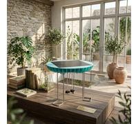Trayneel Fontaine solaire pour oiseaux - Moteur sans balais - Générateur d'eau IP65 - Étanche - 1800 mAh - Ondulation solaire - Pour jardin, étang, rocaille, bassin d'observation en plein air