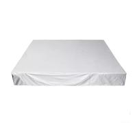 Trayneel Housse de protection thermique de rechange en tissu Oxford 210D pour piscine carrée, rétention de la chaleur, résistante aux intempéries, argenté, 244 x 244 x 30 cm, extérieur (244 x 244 x 30