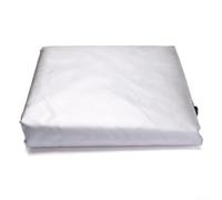 Trayneel Housse de spa d'extérieur imperméable en polyester 210D - Protection thermique carrée - Résistante à la poussière, à la pluie, à la neige - Pliable - Pour baignoire de jardin - Argenté (231 x