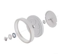 Trayneel Kit de roue d'aspirateur de piscine de rechange avec roulements, pneus et essieu pour nettoyeur de piscine Polaris 280 480 Grande roue Assemblage de traction améliorée ABS Pièces de rechange