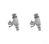 Trayneel Lot de 2 valves à piston pour piscines hors sol pour tuyaux de 315 et 38,1 cm, valve d'arrêt en ABS avec support de tuyau et collier de serrage pour pompes filtrantes, contrôle du débit d'eau