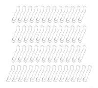 Trayneel Lot de 50 connecteurs de tige en métal pour treillis, boucles de structure de jardin, pergola et cage de plantes, résistants à la rouille, faciles à installer, compatibles avec les poteaux de