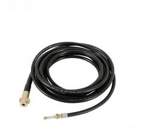 Trayneel Tuyau de nettoyage de vidange haute pression avec tête à ressort pour nettoyeur haute pression Karcher K2 K3 K4 K5 K6 Tuyau de nettoyage flexible en PVC 15 m (H)