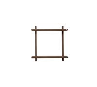 Andersen Furniture Étagère murale Treat double Smoked Oiled Oak. 50x12x50 cm
