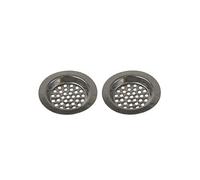 Tredoni 2pcs Mini Couvercle Crépine de Vidange d'Évier 5cm en Acier Inoxydable, Filtre de Drain de Bain/Douche pour ~3,5-4cm d'Ouverture de Vidange (2 pcs Mini)