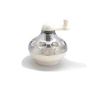 Tredoni Moulin à noix de muscade, hachoir rotatif pour noix dures/amandes/épices Blanc