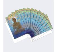 Tree-Free Greetings EcoNotes FS56960 Lot de 12 cartes vierges avec enveloppes Motif citation de Ralph Waldo Emerson Bouddha bleu
