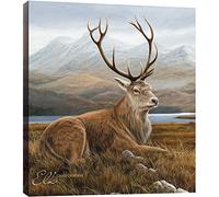 Tree Free sans 85704 28,5 x 28,5 cm Classic Elk sur Le thème des Animaux Sauvages Art Home Decor EcoArt Plaque Murale