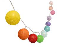 Treer Guirlande Lumineuse Boules, Boules de Noel Batterie Chaîne de Lumière LED Lumière Décoration Pour La Saint Valentin Arbre de Noël Mariage Anniversaire Fêtes (5M-50 Balle,Multicolore)