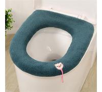 Treer Housse de Siège de Toilette WC Doux et Chaud, Lavable, Générique Abattant Lavable Coussin de Siège de Toilette Doux, pour Salle de Bain, La Plupart des Toilettes (1 pc,P)