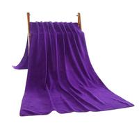 Treer Serviette de Bain de Salon en Microfibre Extra Large Épaisse Serviette Corps pour Salon de Coiffure, Spa, Soin de Peau et Massage, Protection du Lit de Beauté (Violet foncé,100x200)
