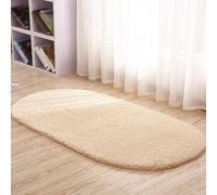 Treer Tapis Salon Ovale Tapis Grande Taille Chambre Modernes Polaire Berbère, Soft Tapis De Salon Tapis à Poils Longs Grand Tapis pour Enfant Chambre, Chambre à Coucher (120x200cm,Chameau)