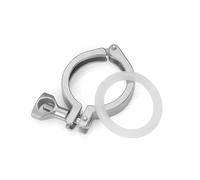 Trèfle à trois pinces en acier inoxydable 304, 0.5 "1.5" 2 "3" 4 " | 50.5mm 25.4mm 34mm 64mm 91mm 119mm sanitaire for les raccords de tuyauterie de brassage à domicile de virole(1 pc-K25.4)