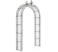 CLP Arche à Rosiers Sun - Arcade de Jardin en Fer Forgé - Support pour Plantes Grimpantes - Arceau de Jardin Treillis de Jardin | Couleur Bronze