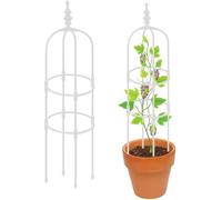 Treillis de Jardin obélisque, Aide à l'escalade, Treillis 60 cm 180 Haut, Tour Rosace en métal for l'intérieur