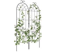 Treillis de jardin Outsunny Acier 50x181cm Noir